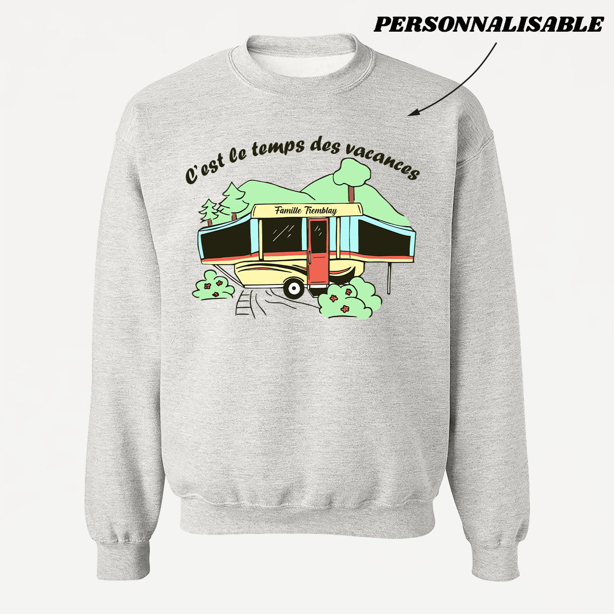 Crewneck HOLIDAY TIME (to be personalized) ADULT - tamelo boutique