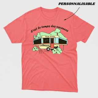 TSHIRT LE TEMPS DES VACANCES (à personnaliser) ADULTE UNISEXE - tamelo boutique