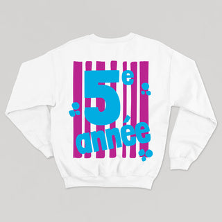 Les années scolaires (adulte) - Crewneck PERSONNALISABLE