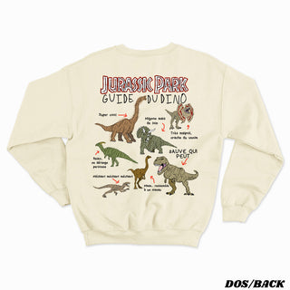 Le Guide du Dino - Jurassic Park - Crewneck Unisexe (Français)