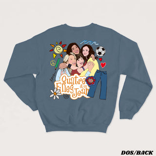 LES INSÉPARABLES - QUATRE FILLES ET UN JEANS crewneck unisexe (Français)