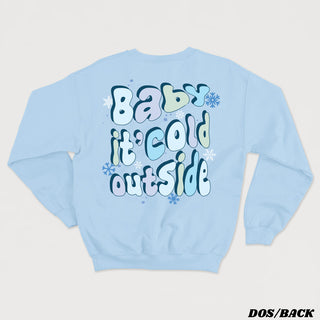 BABY IT'S COLD crewneck vintage unisexe - tamelo boutique