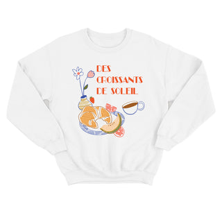 DES CROISSANTS DE SOLEIL crewneck vintage unisexe