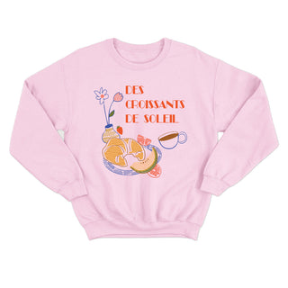 DES CROISSANTS DE SOLEIL crewneck vintage unisexe