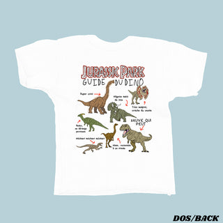 Le Guide du Dino - Jurassic Park T-shirt Unisexe ENFANT ET BAMBIN (Français)