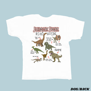 Le Guide du Dino - Jurassic Park T-shirt Unisexe ENFANT ET BAMBIN (Anglais)