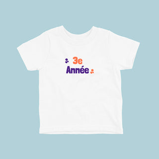 Les années scolaires (maternelle à la 6e années) - T-SHIRT PERSONNALISABLE