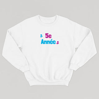 Les années scolaires (adulte) - Crewneck PERSONNALISABLE