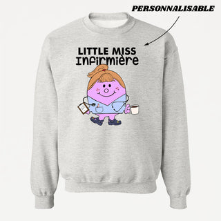 LITTLE MISS *PERSONNEL DE LA SANTÉ* crewneck unisexe personnalisable - tamelo boutique