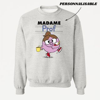 MADAME PROF crewneck unisexe personnalisable - tamelo boutique