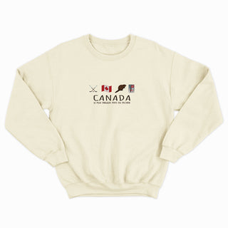 CANADA : LE PLUS MEILLEUR PAYS DU MONDE crewneck unisexe