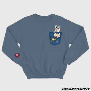 THE LOVELY BRANDS - THE GIRLS AND A JEANS unisex crewneck (English)