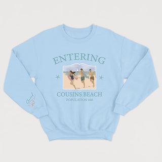 ENTERING COUSINS BEACH - Crewneck Unisexe