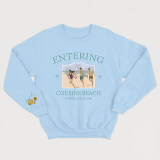 ENTERING COUSINS BEACH - Crewneck Unisexe