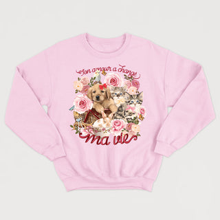 TON AMOUR A CHANGÉ MA VIE crewneck vintage unisexe - tamelo boutique