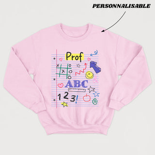 MON PETIT CAHIER (NIVEAU SCOLAIRE PERSONNALISABLE) - Crewneck Unisexe
