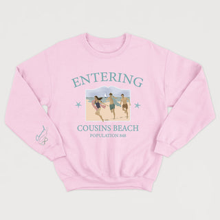 ENTERING COUSINS BEACH - Crewneck Unisexe