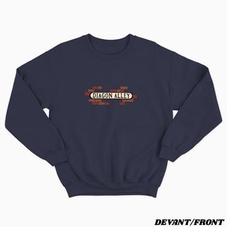 Diagon Alley - crewneck vintage unisexe