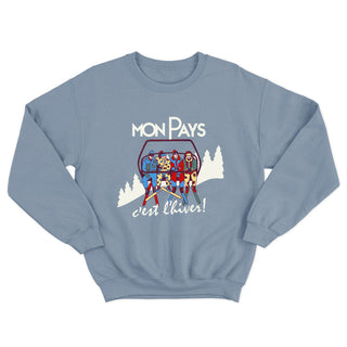 MY COUNTRY IS WINTER unisex vintage crewneck