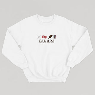 CANADA : LE PLUS MEILLEUR PAYS DU MONDE crewneck unisexe