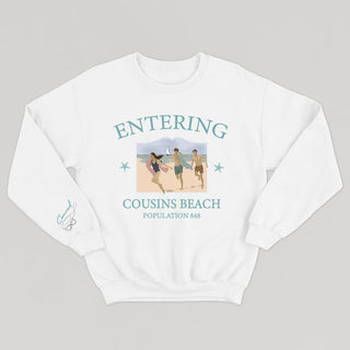 ENTERING COUSINS BEACH - Crewneck Unisexe