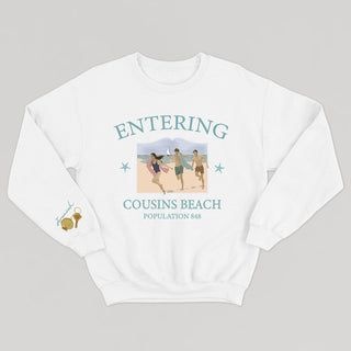 ENTERING COUSINS BEACH - Crewneck Unisexe
