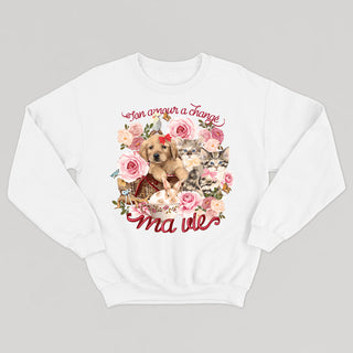 TON AMOUR A CHANGÉ MA VIE crewneck vintage unisexe - tamelo boutique