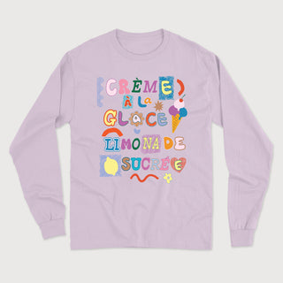 CRÈME À LA GLACE LIMONADE SUCRÉE longsleeve unisexe - tamelo boutique