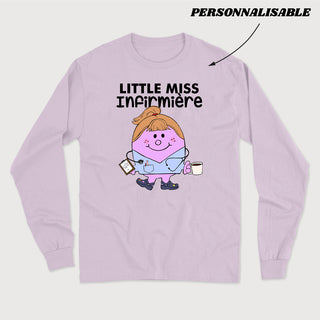 LITLLE MISS *PERSONNEL DE LA SANTÉ* longsleeve unisexe personnalisable - tamelo boutique