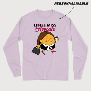 LITTLE MISS *PERSONNEL JURIDIQUE* longsleeve unisexe personnalisable - tamelo boutique