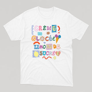 CRÈME GLACÉE LIMONADE SUCRÉE t-shirt unisexe ADULTE - tamelo boutique
