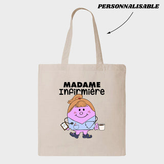 MADAME *PERSONNEL DE LA SANTĂ* tote bag personnalisable - tamelo boutique