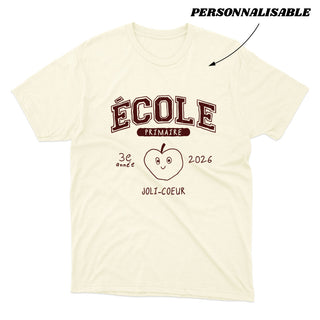 Varsity École primaire - PERSONNALISABLE (adulte) - T-shirt