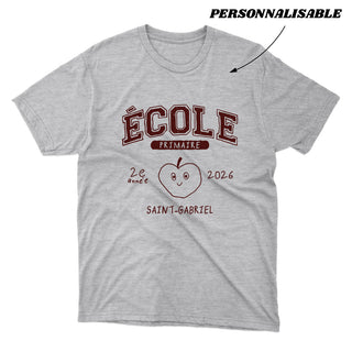 Varsity École primaire - PERSONNALISABLE (adulte) - T-shirt