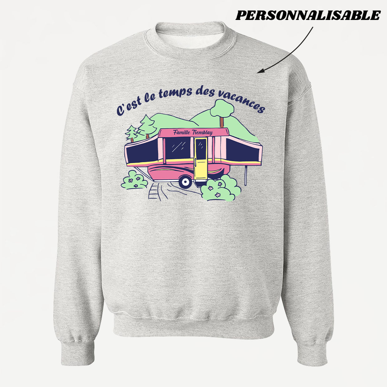 Crewneck HOLIDAY TIME (to be personalized) ADULT - tamelo boutique