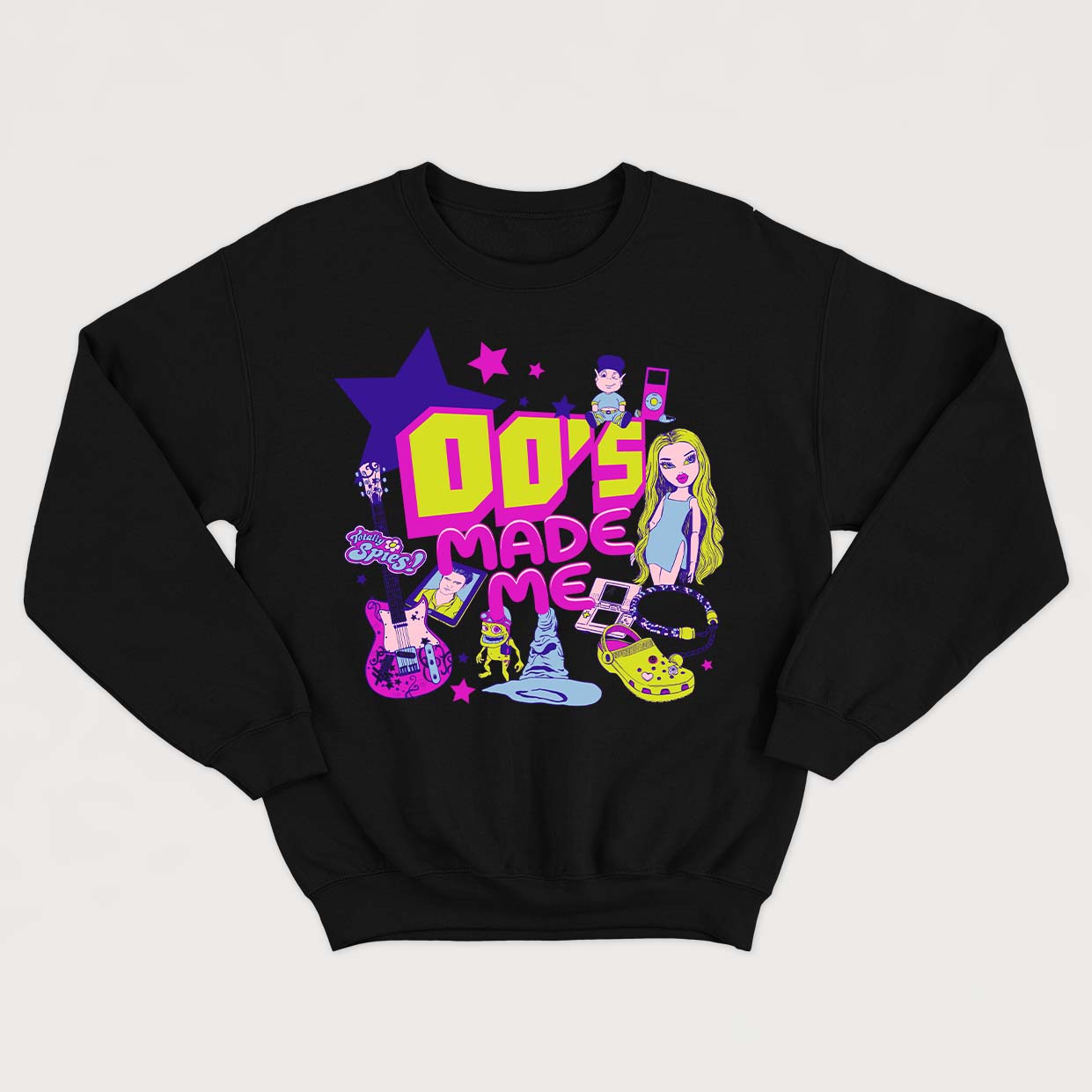 Crewneck unisex 00'S MADE ME black - tamelo boutique