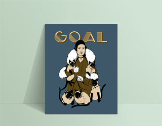 Affiche « GOAL » Crazy Cat Lady 🐈⬛ - tamelo boutique