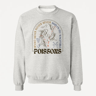 Crewneck unisexe ASTRO : POISSONS - tamelo boutique