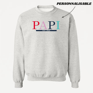 Crewneck PAPI (date à personnaliser) - tamelo boutique