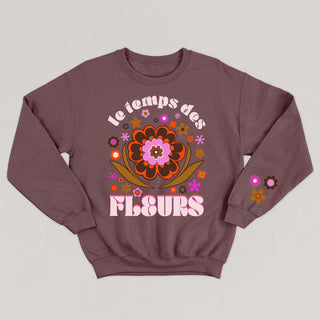 Crewneck LE TEMPS DES FLEURS unisexe - tamelo boutique