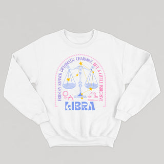 Crewneck unisexe ASTRO : LIBRA (version anglaise) - tamelo boutique