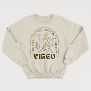 Crewneck unisexe ASTRO : VIERGO (version anglaise) - tamelo boutique