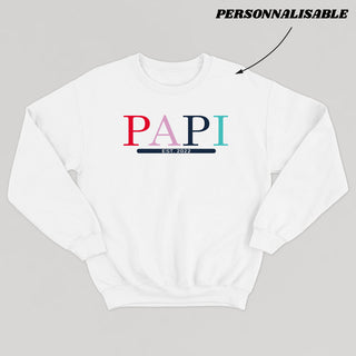 Crewneck PAPI (date à personnaliser) - tamelo boutique