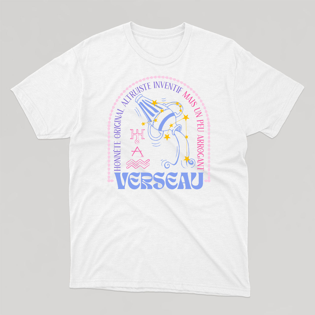 T shirt unisexe ASTRO VERSEAU version fran aise