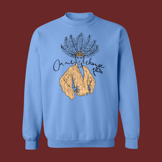 Crewneck unisexe ON NE CHANGE PAS (bleu) - tamelo boutique