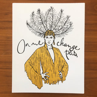 Affiche « On ne change pas » - Tamelo boutique