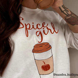 Crewneck PUMPKIN SPICE GIRL (version 1) unisexe - tamelo boutique