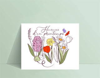Affiche « HEUREUSES D’UN PRINTEMPS » - tamelo boutique