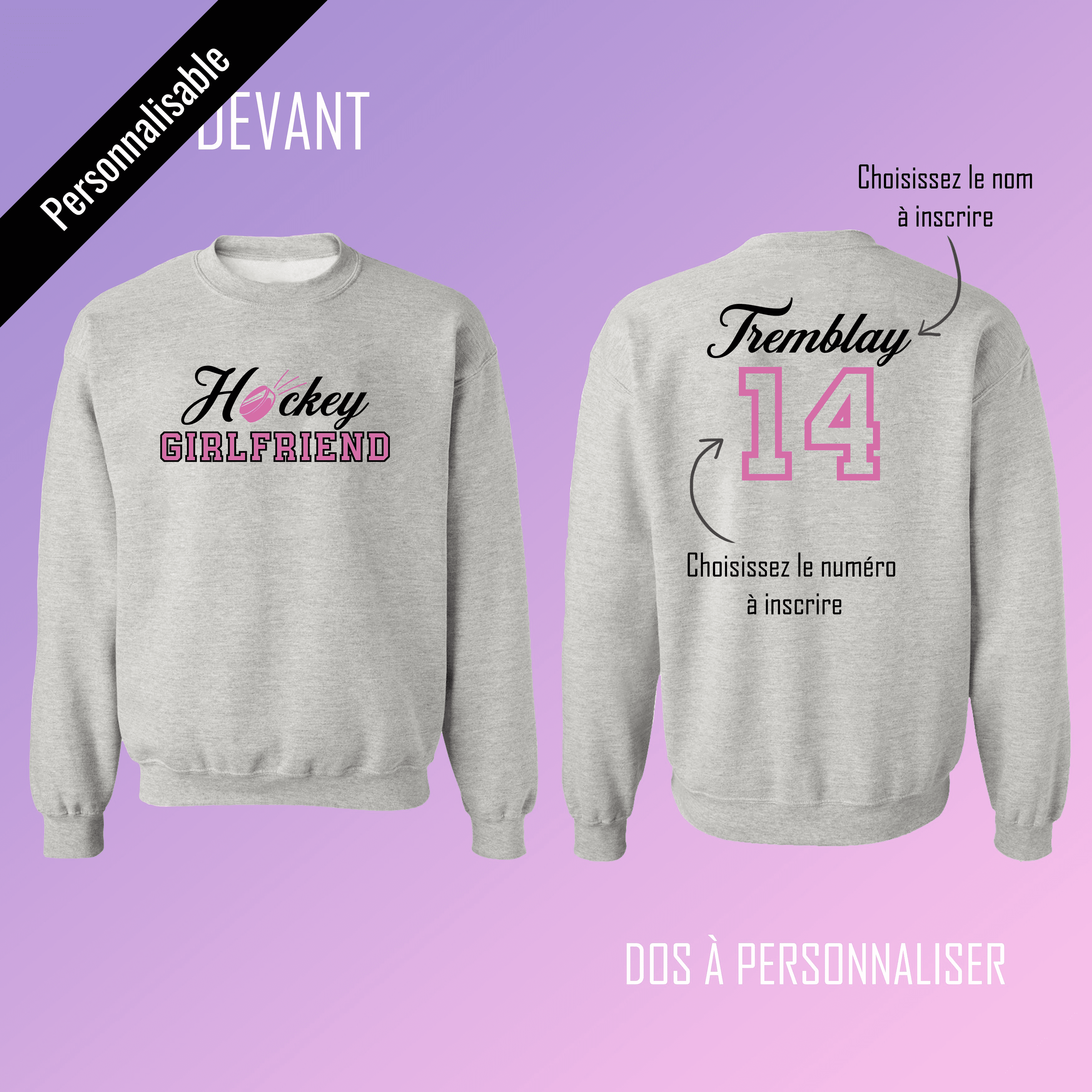 Hockey girlfriend sweatshirt best sale