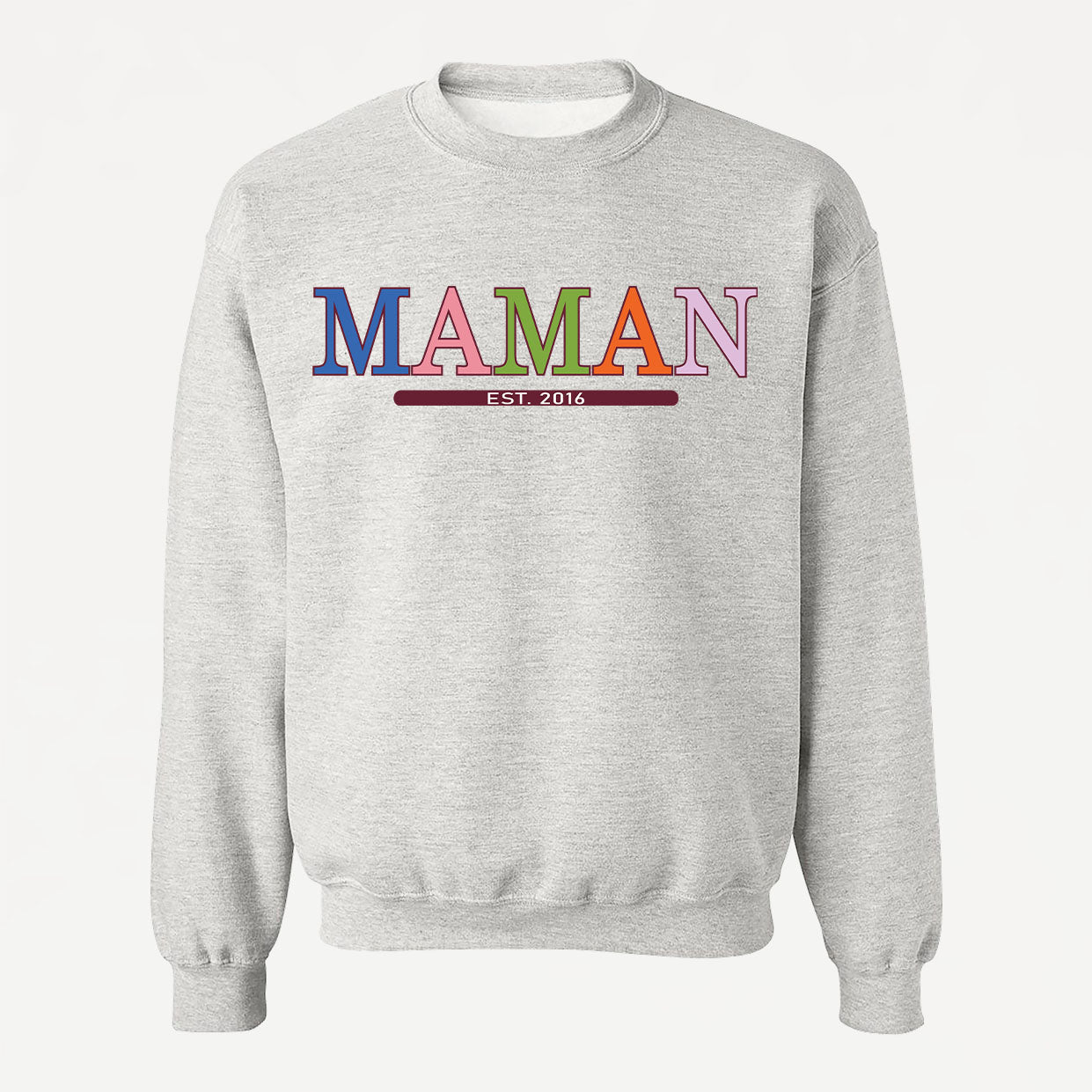 MAMAN (date à personnaliser) crewneck unisexe - tamelo boutique